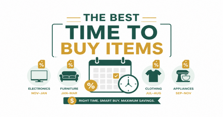 Featured image: The Best Time to Buy Items for Maximum Savings