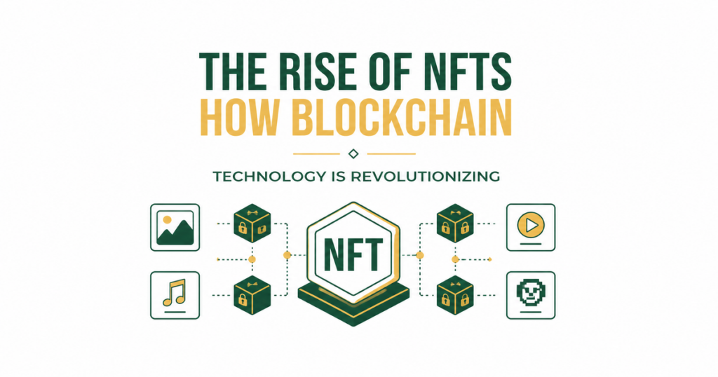 Featured image: The rise of NFTs: How blockchain technology is revolutionizing the digital art market