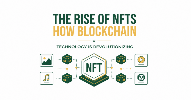 Featured image: The rise of NFTs: How blockchain technology is revolutionizing the digital art market