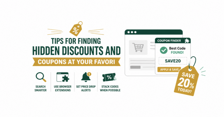 Featured image: Tips for finding hidden discounts and coupons at your favorite stores